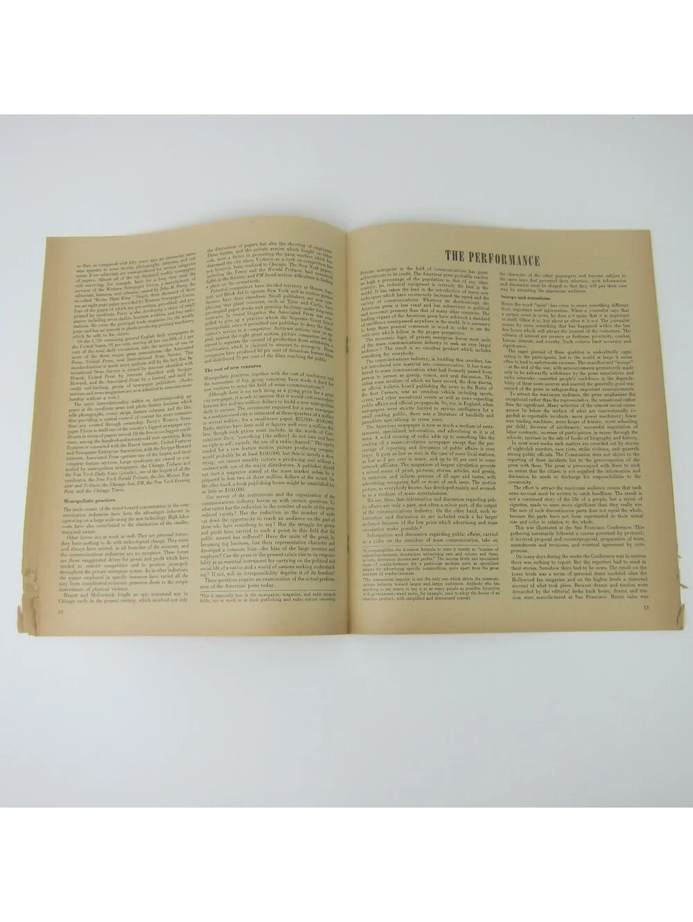 A Free & Responsible Press: A General Report on Mass Communication Vintage 1947